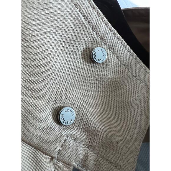 $3100 Louis Vuitton Beige Tan Harrington Bomber Jacket Men Size 50 - Picture 7 of 12